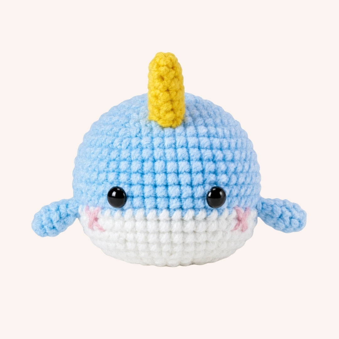 The Little Narwhal Mini Crochet Kit | DIY Amigurumi | TinyCraft