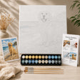 Beach Day Golden Retriever paint by numbers complete kit contents – TinyCraft