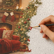 TinyCraft Cozy Christmas Living Room - Painting In Progress