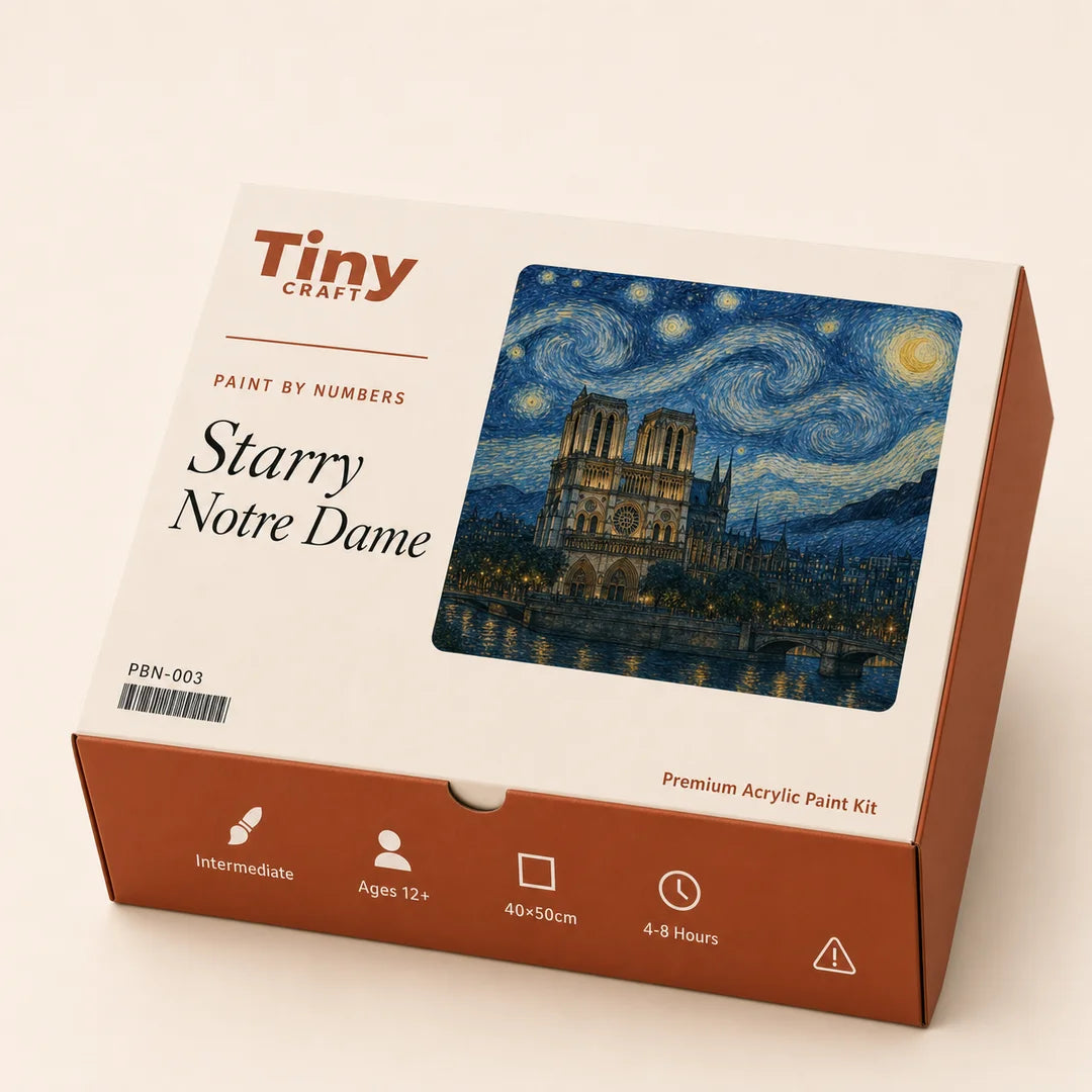 TinyCraft Starry Notre Dame - Product Packaging Box