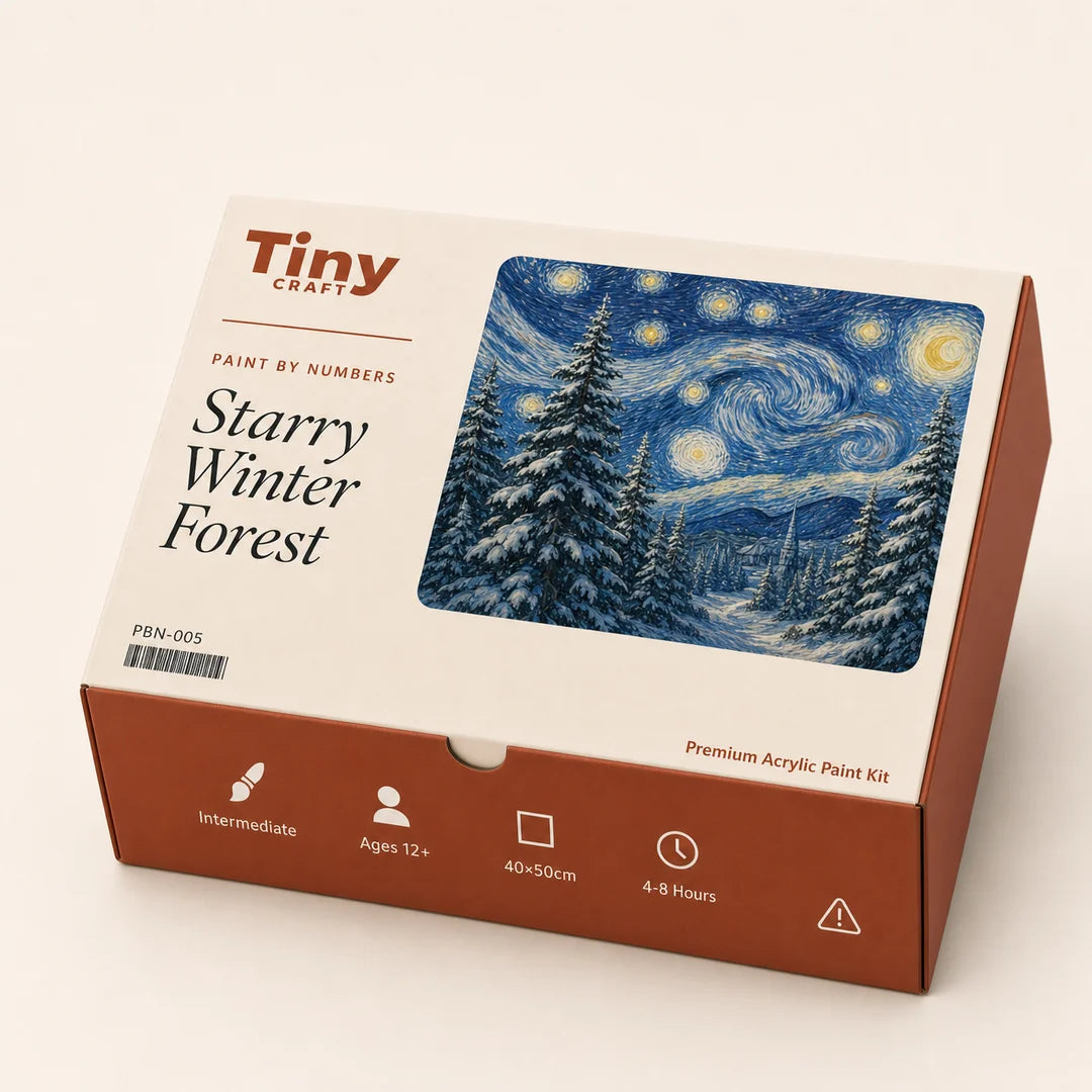 TinyCraft Starry Winter Forest - Product Packaging Box