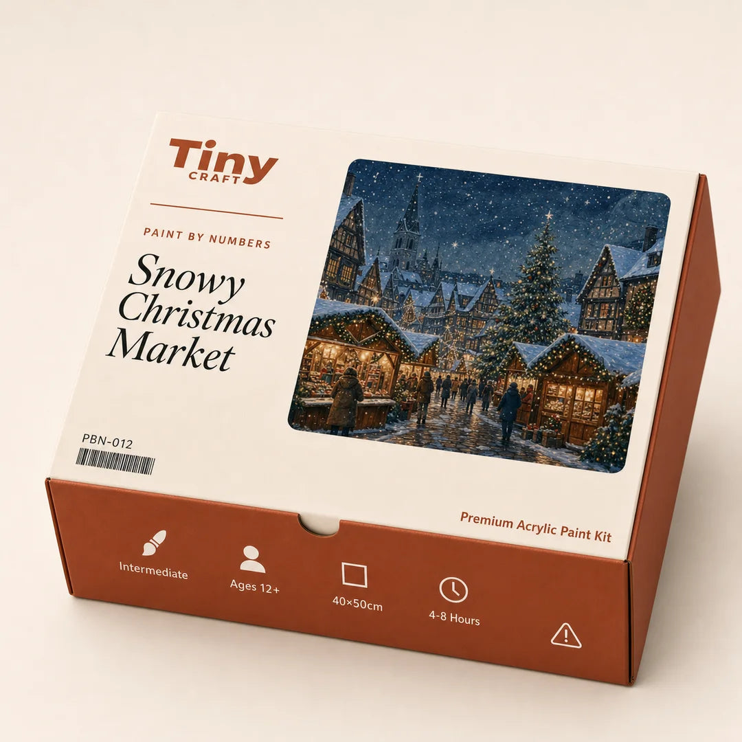 TinyCraft Snowy Christmas Market - Product Packaging Box