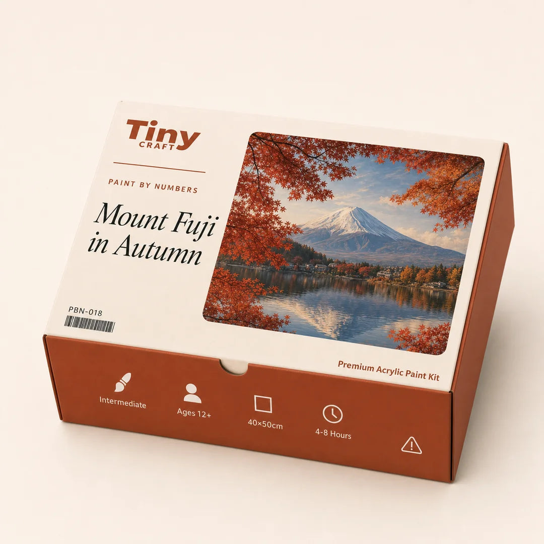 TinyCraft Mount Fuji in Autumn - Product Packaging Box