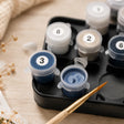 The Great Wave Off Kanagawa paint by numbers acrylic paint pots close-up – TinyCraft