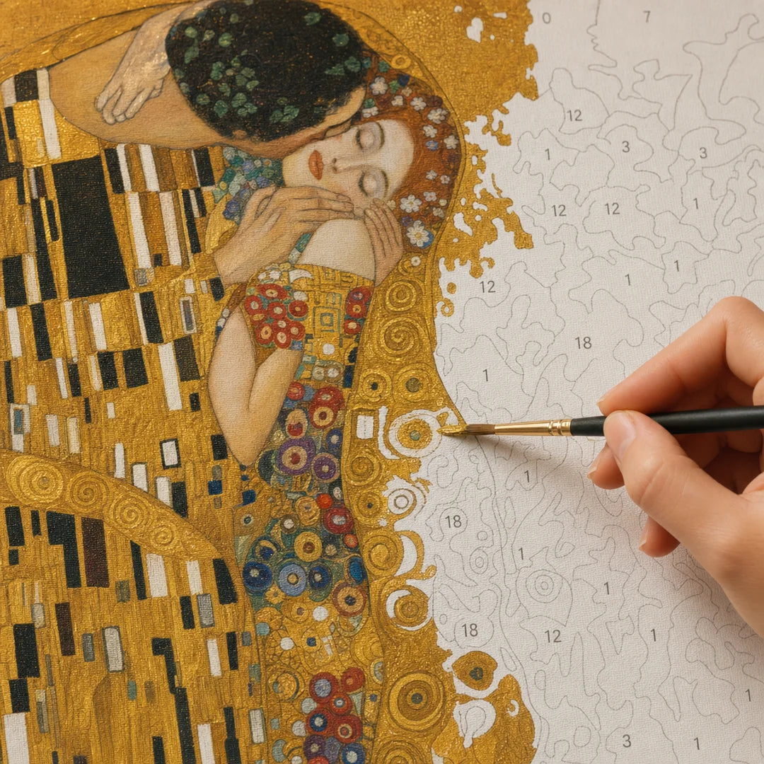 TinyCraft The Kiss - Painting In Progress