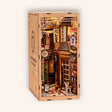 The Cat's Alley miniature Japanese book nook on a cream background