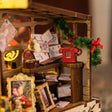 Writing desk detail: letters, envelopes and the little red telephone