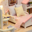 The Sunshine Loft miniature kit contents – wood sheets, accessories and LED lights