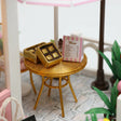 The Chocolatier miniature kit contents – wood sheets, accessories and LED lights