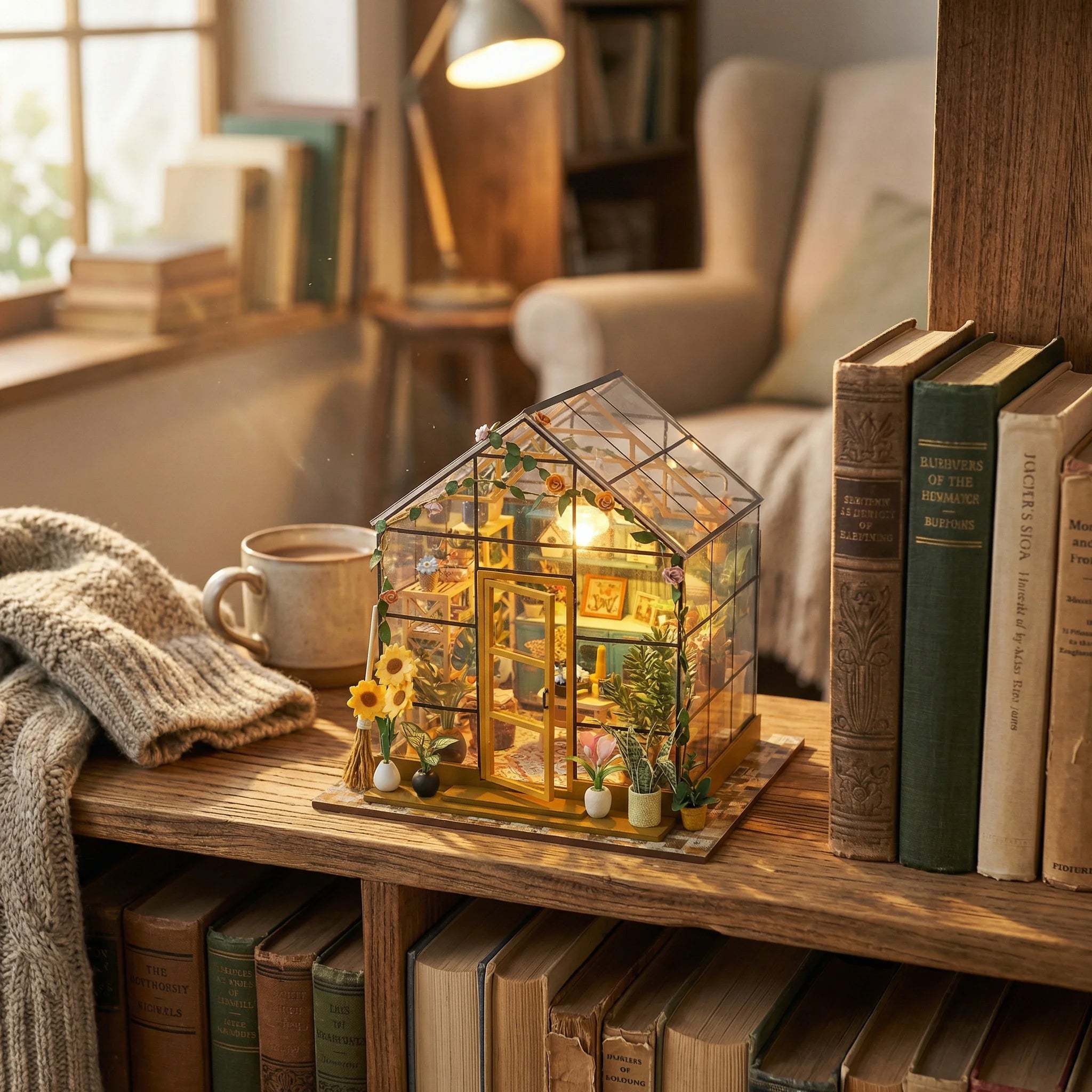 The Sunflower Glasshouse – DIY craft kit detail | TinyCraft