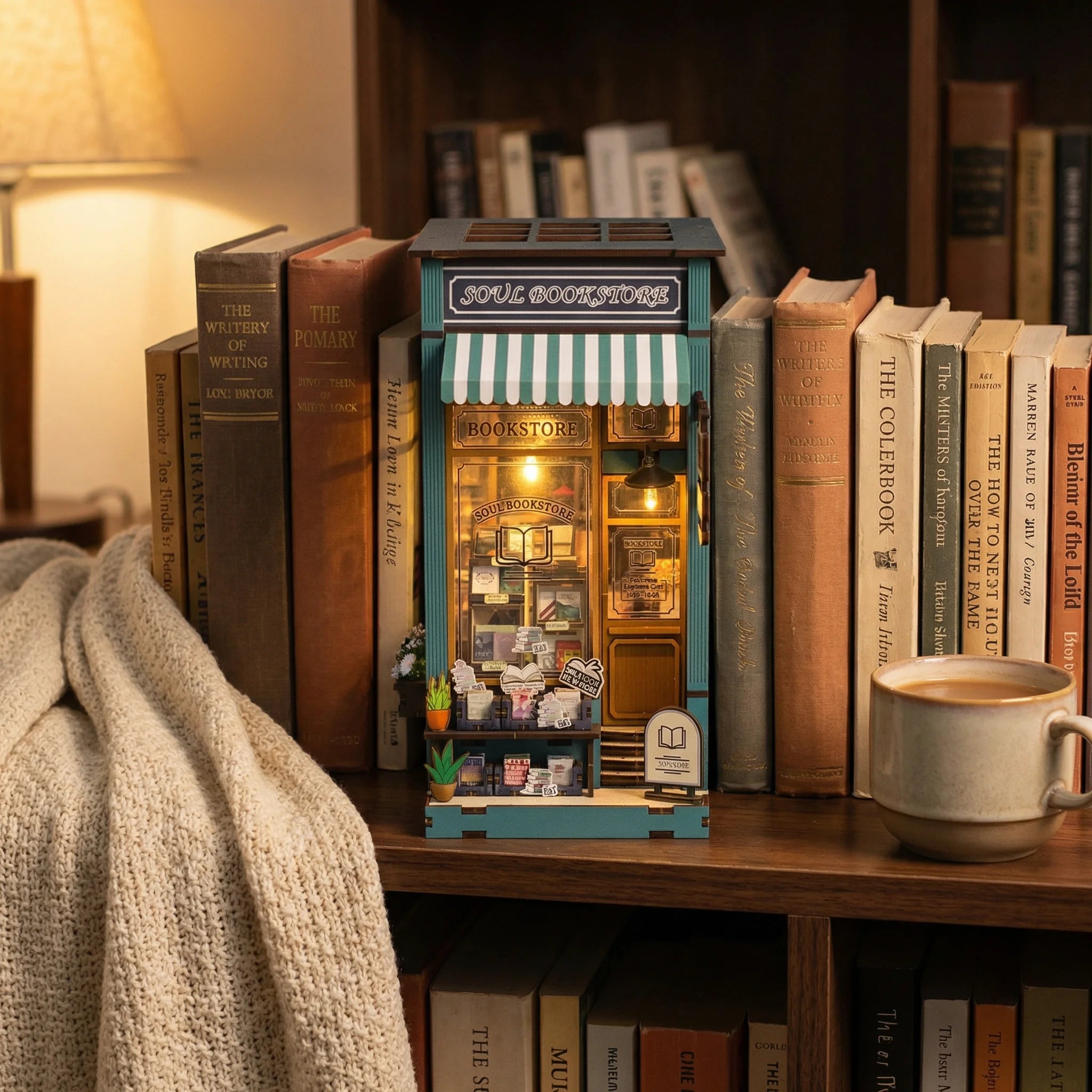 The Corner Bookstore – DIY craft kit detail | TinyCraft