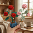 The Blooming Pair finished amigurumi crochet result – TinyCraft