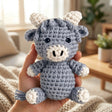 Bluebell the Cow finished amigurumi crochet result – TinyCraft