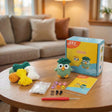The Wise Oak crochet kit contents – yarn, hook, safety eyes and guide