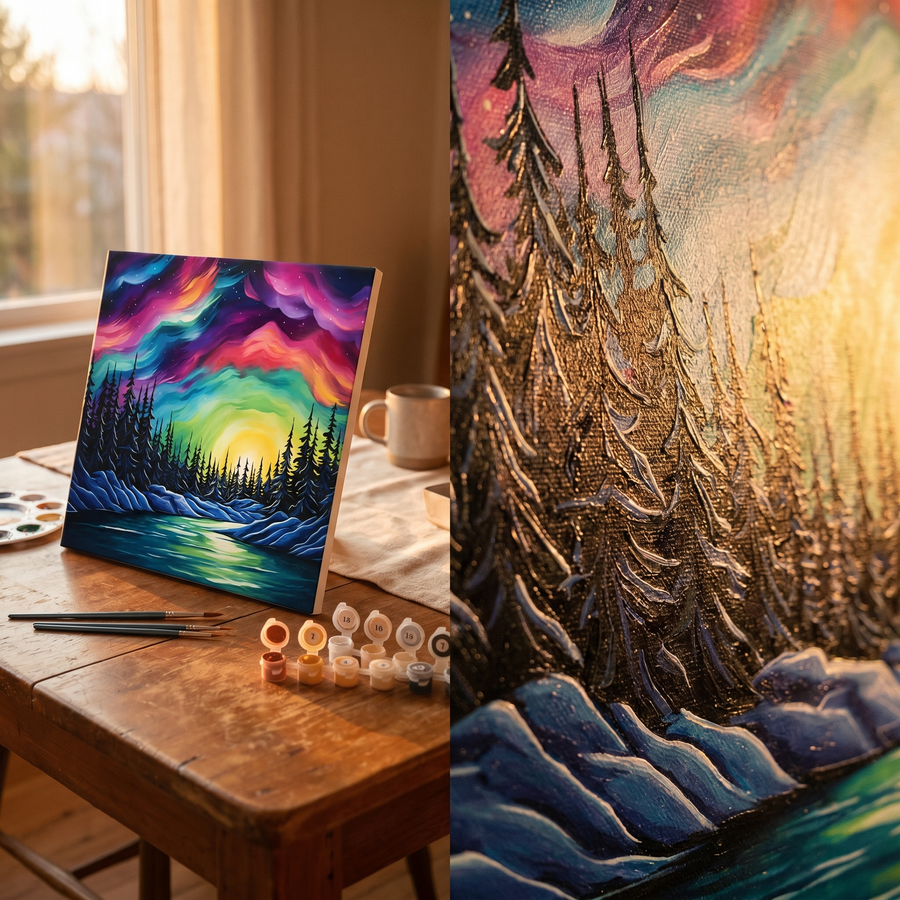 Northern Lights Forest