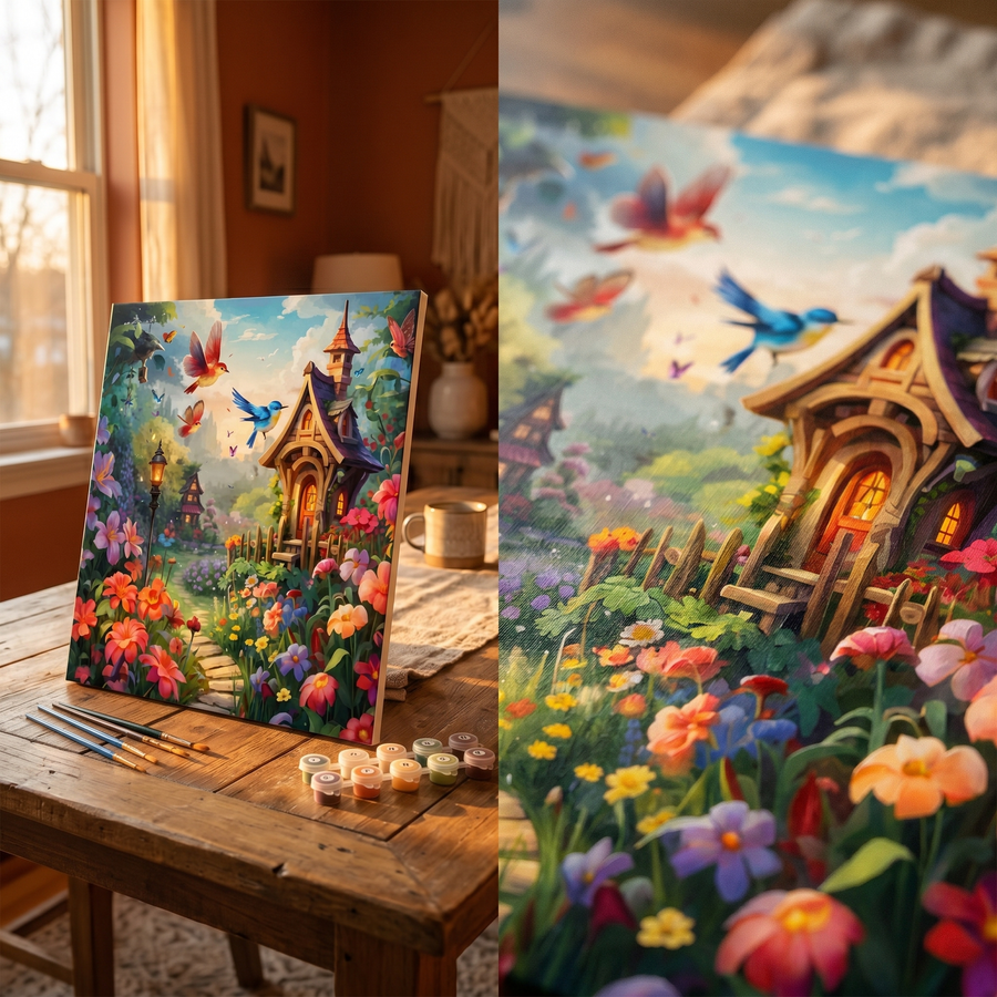 Whimsical Floral Cottage