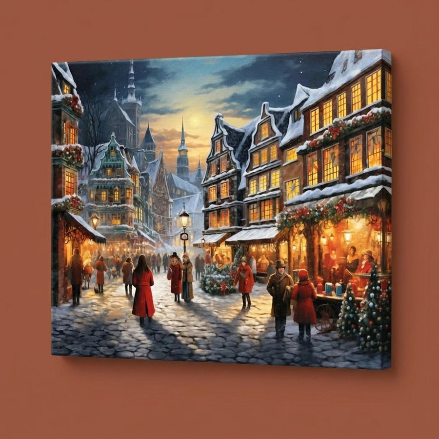Snowy Christmas Market