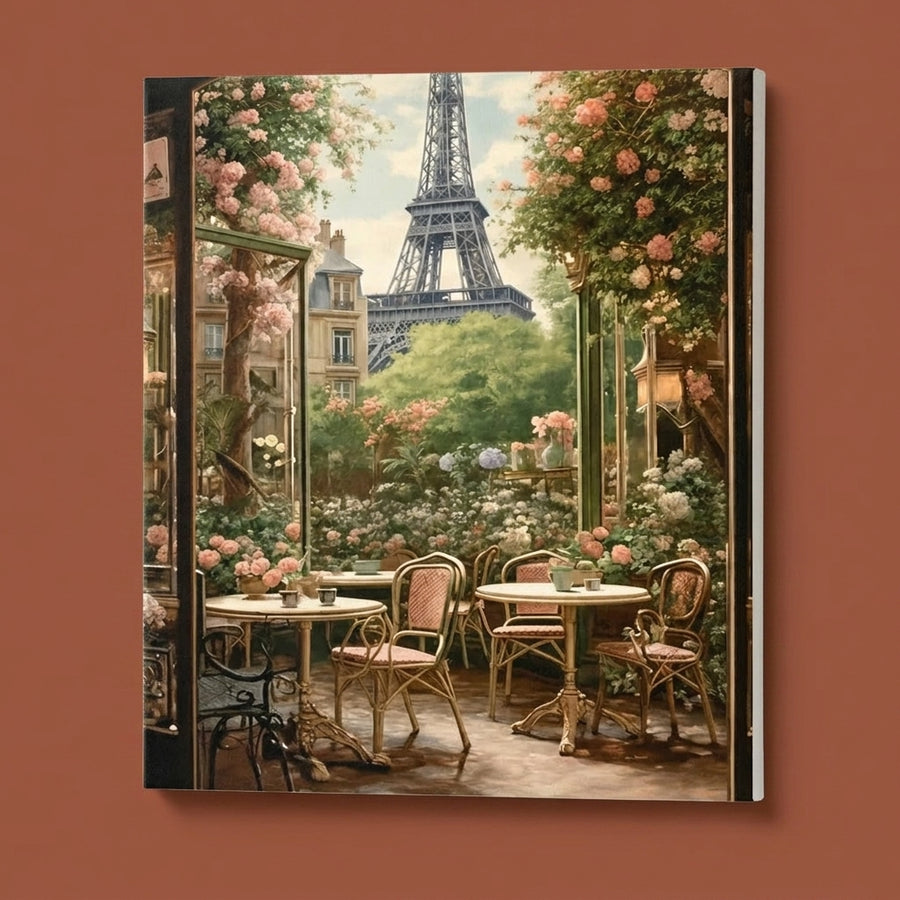 Cafe View of the Eiffel Tower
