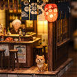 Close-up of the little shiba inu dog by the door of The Izakaya