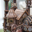 Close-up of an upper turret and roof of The Moving Castle