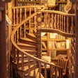 The winding spiral staircase inside The Book Emporium