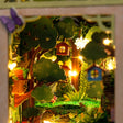 A tiny treehouse among the branches of The Firefly Forest