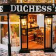 Close up of the pastry counter and cake window on the ground floor of The Duchess's Tea Room