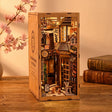The Cat's Alley DIY book nook, a lit Japanese alley with cherry blossom and cats