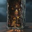 The Fairy Glen enchanted treehouse book nook showcase, interior lanterns glowing warm amber as the camera drifts closer