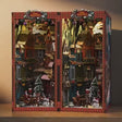 The Winter Lane miniature Christmas village book nook, lights-on showcase