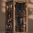 The Dressing Room book nook showcase, warm LED lights glowing to life