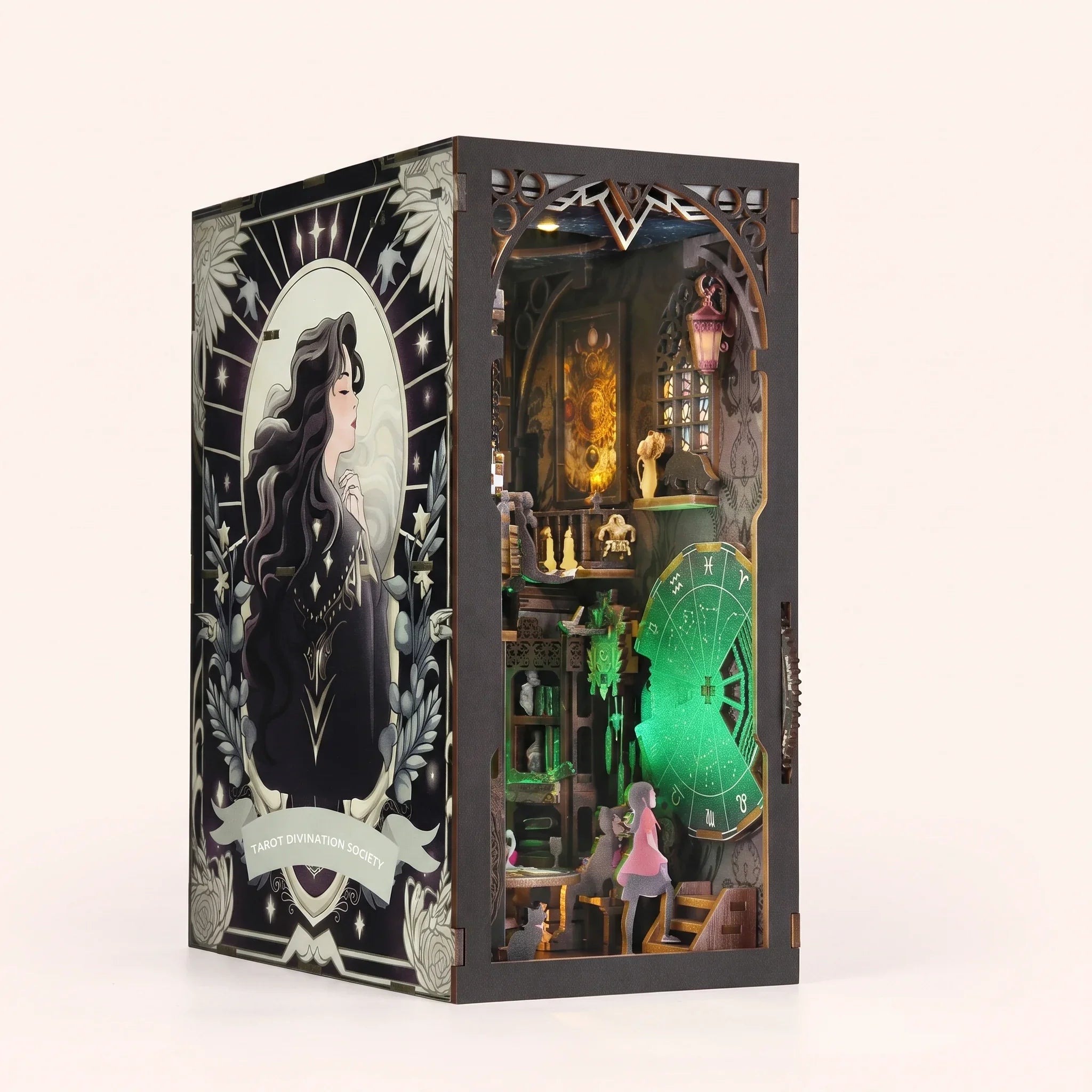 Building The Clockwork Apothecary by hand until its LED lights glow
