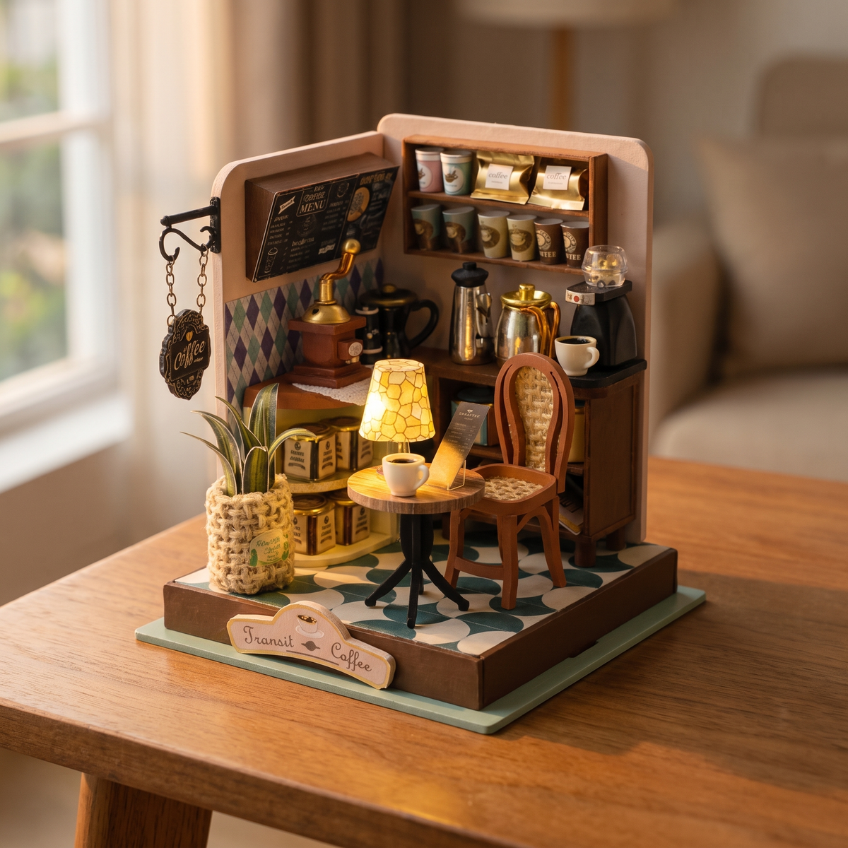 The Daily Grind - DIY Miniature Coffee Shop Kit | TinyCraft