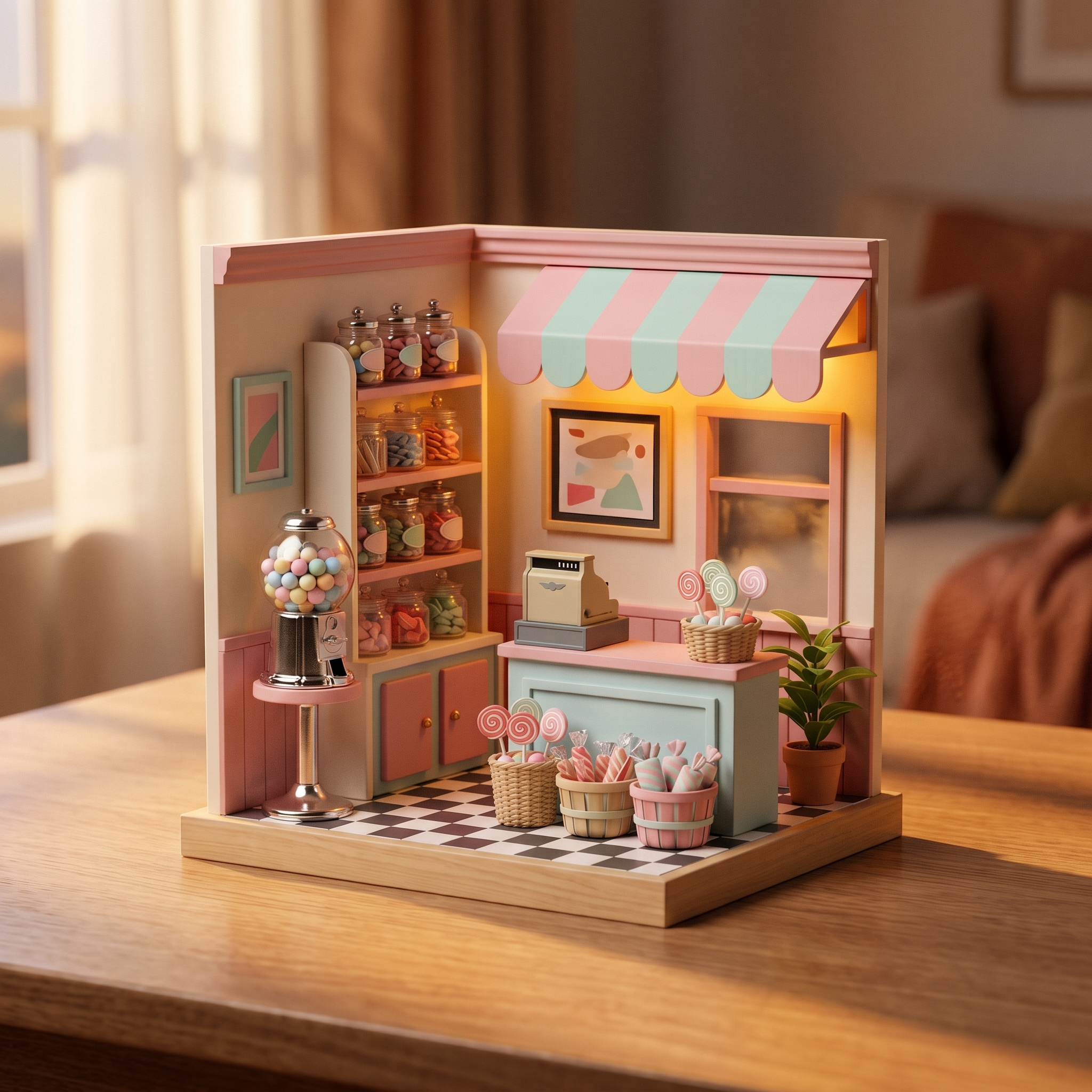 The Gumball Shop miniature candy shop showcase video