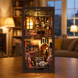 The Repair Shop DIY book nook kit showcase, lights glowing to life