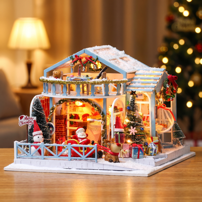 Assembling The Christmas Eve Lodge miniature kit