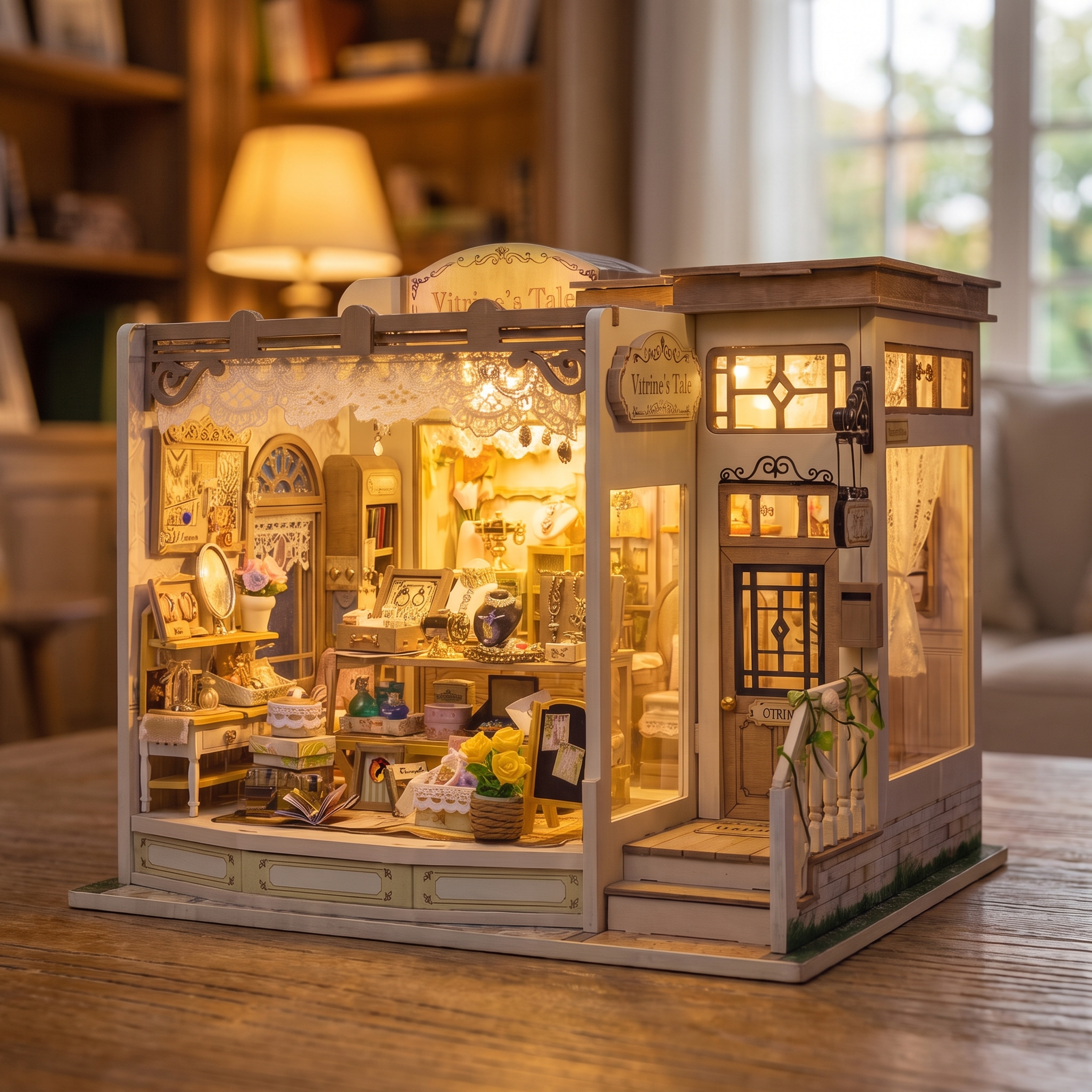 Assembling The Jewel Box miniature kit