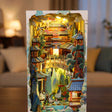 Assembling The Painted Peaks book nook by hand, palace lit at the end