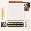 Basket of Kittens Paint by Numbers Kit - what's included in the kit