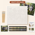 Playful Puppies in the Field Paint by Numbers Kit - what's included in the kit