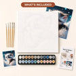 Sparkling Eyes Kitten Paint by Numbers Kit - what's included in the kit