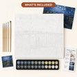 Starry Night Over the Rhone Paint by Numbers Kit - what's included in the kit
