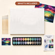 Northern Lights Forest Paint by Numbers Kit - what's included in the kit