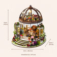 The Bloom Rotunda assembled size: 9.6 x 10 x 8.5 inches (24 x 25.5 x 21.5 cm)