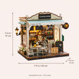 The Coffee Stop assembled size: 7.5 x 7.9 x 5.9 inches (19 x 20 x 15 cm)