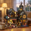 The Conjurer's Quarter on a desk at dusk beside a mug of tea