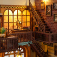 Macro of the staircase and balcony study of The Crystal Quill