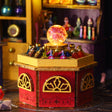 Close up of the crystal ball counter inside The Elixir Station miniature kit