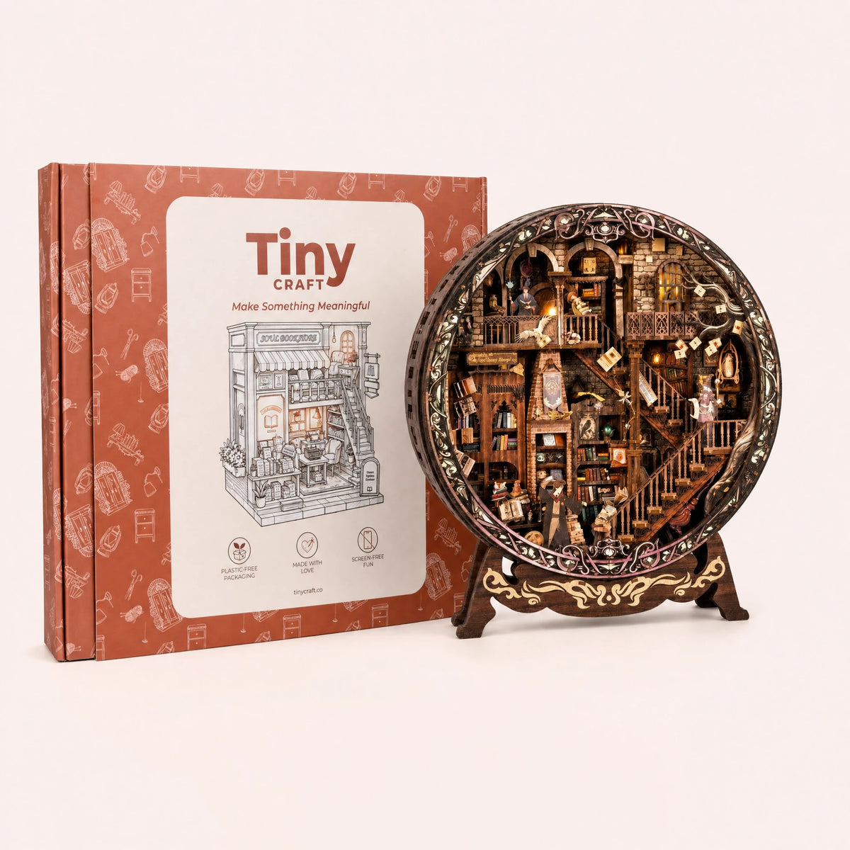 The Enchanted Globe finished kit with its TinyCraft gift box