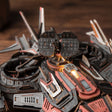 Macro of the folding radar array and rotor rings
